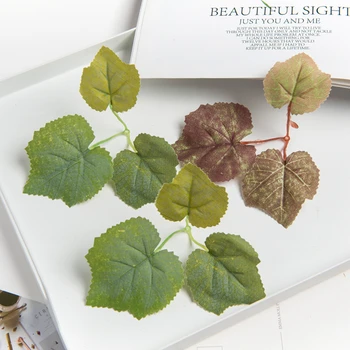 100 kozarcev Maple Leaf Debelo Umetne Rastline Poroko Cvetlični Aranžma Oprema Doma Vrt Dekoracijo Božični Garland