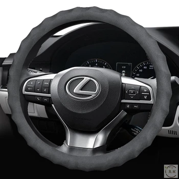 Visoko-kakovostni suede Usnja avto volan kritje za Lexus ES200 ES300h RX300 postajo nx200 ES240 CT200h Notranje zadeve Auto Dodatki