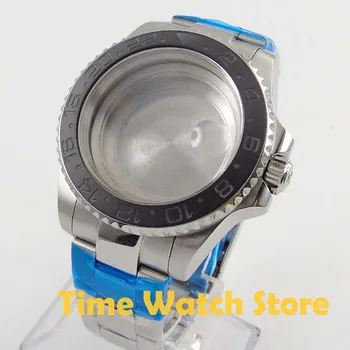 Fit ETA 2836 gibanje 40 mm sapphire kristalno keramično rezilo iz nerjavečega jekla watch primeru z zapestnico 115