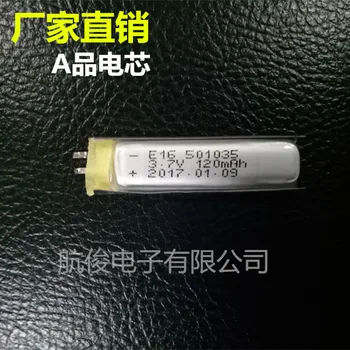 3,7 V litij-polimer baterija 501035 točke pero snemanje peresa, navigator, prometa diktafon 120mAh jedro
