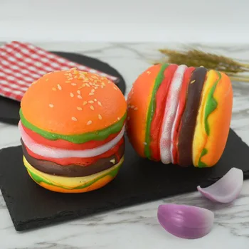 050 Moda Simulacije hrane model ponaredek kruh pisane hamburger hrane dekoracijo 9*9.5 cm