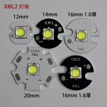 5pcs CREE XML2 belo svetlobo(U2-1A) svetilka LED lučka za noge high power led 6500-7000K MAX 1100 lumnov 12 mm 14 mm 16 mm 20 mm AL PCB
