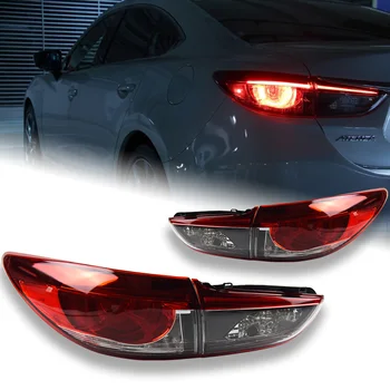 AKD Avto Styling za Mazda 6 Rep Luči 2014-2018 Mazda6 Atenza LED Rep Lučka LED DRL Signal Zavore Povratne Auto Dodatki