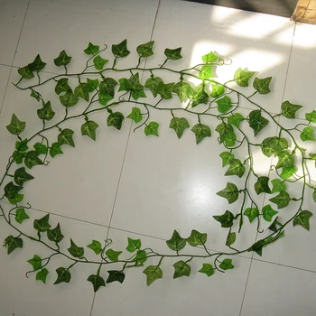 Umetna Zelena Listna Garland Rastline Simulacije Plastičnih Rastline Okraski Rattan Niz Za Notranje Dekoracije