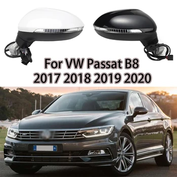 Za VW Passat B8 2017-2020 6/8/13 Žice Auto Levi Desni Strani Moč Ogrevanih Krat Obrniti Signal Strani Ogledalo Skupščine