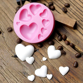 Torto Dekoracijo Plovila, Sladkorja, Čokolade Peko Orodje Brezplačna dostava vroče prodaje 3D Silikonski Srce oblika Fondat Plesni