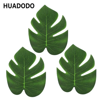 HUADODO 12 kosov Umetno Tropskih Palmovih Listov Simulacije Listov Za Poročno Dekoracijo Hawaiian Tema Stranka Namizni Dekor