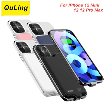 QuLing 2021 Za Najnovejši IPhone Mini 12 12 12 Pro Max Baterije Primer Baterijo, Polnilnik Banka Moč Primeru