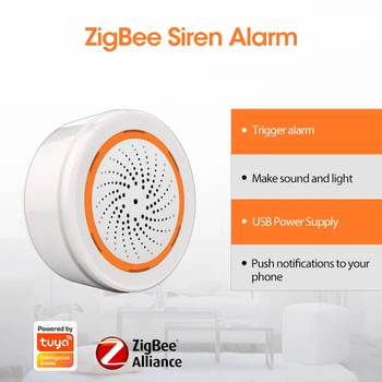 Zvok Senzor za Svetlobo Smart Alarm, Sirene 90dB Siren Sound Svetlobni Alarm App Remote Control Home Security Protection System