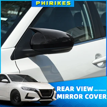 1 Par Strani Ogledalo Kritje Skp Add-On Stanovanj Lupini Rog Slog, Primerni za Nissan Sentra/Sylphy 2020 2021 Strani Ogledalo Skp