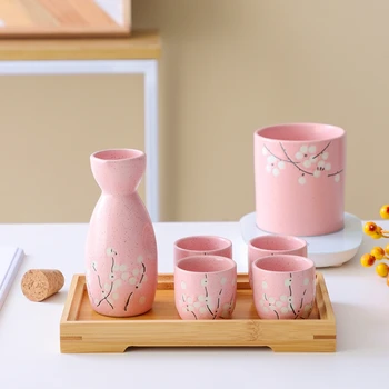 Ustvarjalne Keramika Bučko iz Klasične Japonske Retro Slogu Vino Set Večje Skodelice Nastavite Flasque Alcool Ustensiles Bar Drinkware BC50JJ