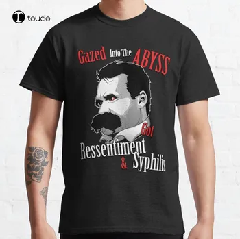 Smešno Nihilistični Nietzsche Ponudbe Za Filozofijo Študentom 2 Klasičnih T-Shirt majica Cotton Tee Majica S-5Xl