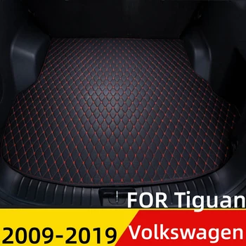 Prtljažniku avtomobila Blazino Za Volkswagen VW Tiguan 09-19 Vse Vremenske XPE Ravno Strani Zadnji Tovor Kritje Preprogo Linijskih Rep AUTO Boot Prtljage Pad