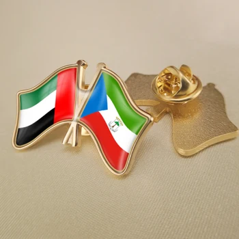 Združeni Arabski Emirati in Ekvatorialna Gvineja Prečkal Dvojno Prijateljstvo Zastav broške Broška Značke