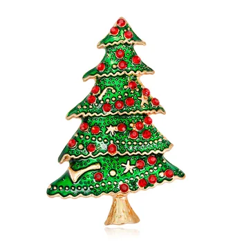 50pcs/veliko Božič Zeleno Drevo Nosorogovo Dekoracijo Broška Pin