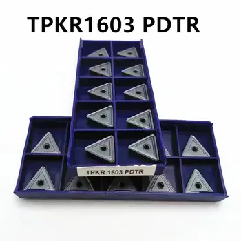 stružnica orodje TPKR1603 PDTR LT30 visoke kakovosti trikotni zunanji kovinski obračanja rezilo CNC stroja deli karbida vstavite rezkanje