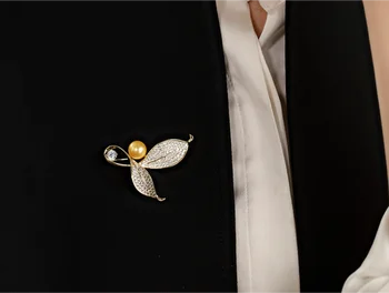 2022 nov slog daffodil pearl osebnost luksuzni baker Cirkon broške Žensk broška modni nakit (5pcs od brezplačna dostava)