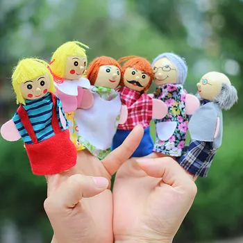 Nova majhna lesena lutka prst lutkovno stari starši pripovedujejo zgodbe fantje in dekleta otroke Božič igrače