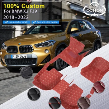 Avto predpražnike Za BMW X2 F39 2018~2022 Zaščitna Ploščica Usnje Luksuzni Mat Preprogo Zajema Preprogo Auto Notranjost Deli Avto Oprema