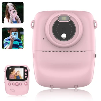 Otrok, Fotoaparat, Prenosni Instant Print Camera HD Video, Foto Izobraževanje Igrače Papir Za Rojstni dan Darila, ki Podpirajo MP3 Posnetek