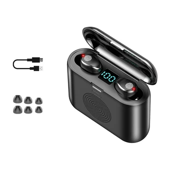 2 V 1 TWS Bluetooth Slušalke, Zvočnik Prenosni Brezžični Športne Slušalke Stereo šumov Čepkov Z Mic