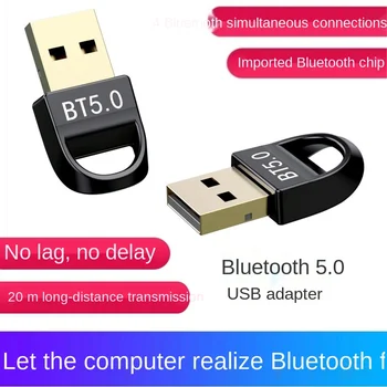 USB Bluetooth Adapterji BT 5.0 USB Brezžični Računalnik Adapter Avdio Sprejemnik Oddajnik Dongles Prenosni računalnik Slušalke BLE Mini Pošiljatelja