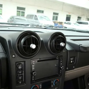 Za 2003-2007 Hummer H2 aluminij zlitine red/silver avto styling klimatska naprava prilagoditev palico pokrov avtomobila notranja oprema
