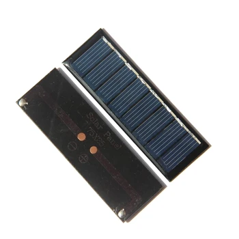4V 50Ma Sončne Celice DIY solarnimi Polnilnik Polikristalni Za 2,4 V/3V Baterijo Svetlobe Izobraževanja 75*25 MM 100 kozarcev