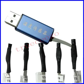 Temperaturni Senzor Temperaturni Senzor Modul USB Connection 5 DS18B20 Čipov za Merjenje Temperature