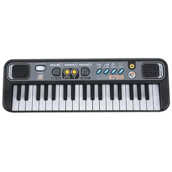 Večnamenski Mini Elektronski Klavir Z Mikrofonom Abs Otrok Prenosni 37 Tipk Digitalne Glasbe Electone Tipkovnico Darilo