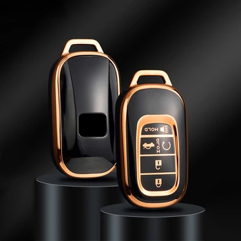 TPU Avto Ključ Primeru Zajema Ključne Lupine Za Honda Civic 2022 5 Gumbi Imetnik Fob brez ključa Dodatki Avto-styling Keychain