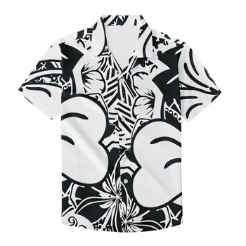 Kakovost Harajuku Plaži Moških Kratek Rokav Hawaiian Majica Priložnostne Poletje Rokavi Moški Bluzo Svoboden Deskanje Srajca Homme 5XL