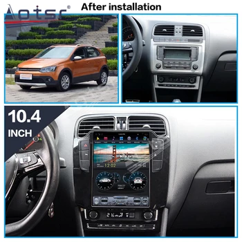 Android Radio Večpredstavnostnih Za Volkswagen VW Polo 2012 2013 2014 2015 - 2018 Igralec Tesla Zaslon, GPS Navigacija Vodja Enote Carplay