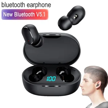 TWS E6S Bluetooth Slušalke Brezžične Čepkov V Uho Stereo šumov Športne Slušalke Z Mikrofonom Fone Slušalke Najboljše