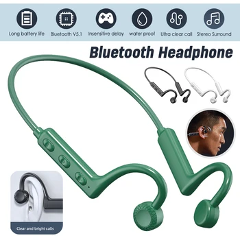 VTIN Šport Bluetooth 5.1 Slušalke Brezžične Prevajanje po Zraku Uho Kavelj Šport Gaming Slušalke Glasbe, Prostoročno Klicanje Z Mikrofonom