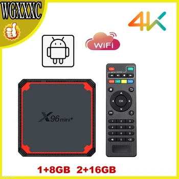 Android TV Box X96mini Smart Amlogic S905W4 Core Quad 2.4 G 5G Dvojno Wifi 4K Set Top Box X96 MINI Android 9.0 Mini 2G 16G TV Box