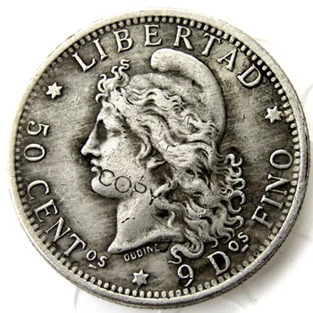 1883 Argentina Pol Dolarja Silver Plated Kopija Kovanca