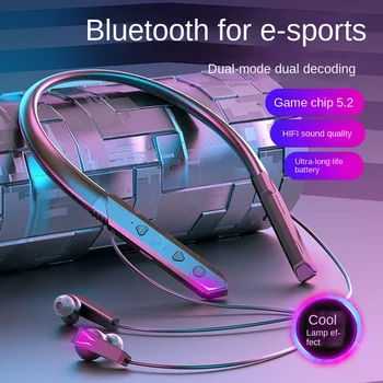 Debelo E-šport Namenske Bluetooth Slušalke z izjemno Dolgo Življenjsko dobo 5.2 Stabilen Izhodni in Visoko kakovosten Brezžični Čepi