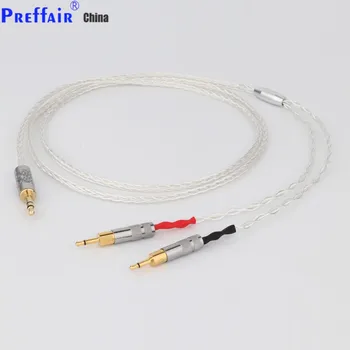 Preffair 1PC 2,5 mm 4.4 mm XLR-3,5 mm, 8 Core Silver Plated OCC Slušalke Kabel Za HD700 Slušalke