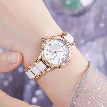 2022 Nov Modni Priložnostne Žensk Quartz ura s Diamond iz Nerjavečega Jekla Watch Zapestnico Watch