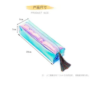 10 kosov Kul Laser Pregleden silikagel PVC Plastike vodoodporen Svinčnik Vrečko Rese Pero svinčnik sestavljajo Primeru nove