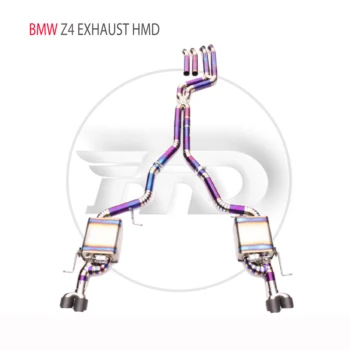 HMD Titanove Zlitine Izpušnih Sistemov Downpipe Je Primerna Za BMW Z4 Glušnik Z Ventilom Avto Opremo Auto Spremembe