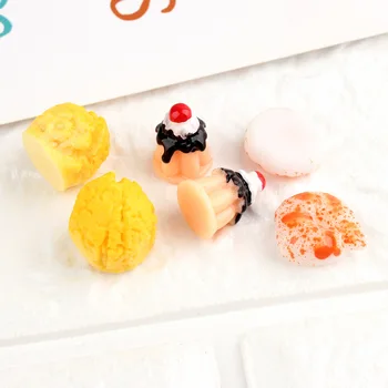 Kawaii 3D Smolo Chrysoprase Kokice kozice čokoladni sladoled diy smolo pribor Ornament Pribor iz Plastičnih Cameo Gumb DIY