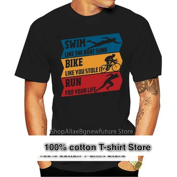 VROČE ponudbe Poletje Moda Triatlon RuTshirt Mens Organski Bombaž Kratek Rokav Triatlon Moški Majica s kratkimi rokavi Camisetas Plus Velikost