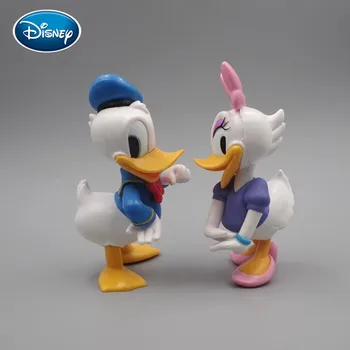 Disney 2pcs Lutka Dekoracijo Daisy Raca Lutka Ročno Torto Dekoracijo Lutka Model Keychain Oprema Igrače