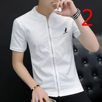 Moda stretch tesen dno majica tesno krog vratu korejska različica slim plima mladi kratek sleeved majica s kratkimi rokavi