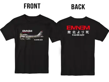 Eminem Kamikaze T Shirt za Moške Rapper Hiphop Spredaj Nazaj Modni Modeli Moške Vrhovi Poletje Kul Smešno Fitnes T-Shirt