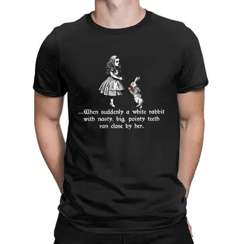 Monty Python Alice In Morilec Zajec Moške Majice s kratkimi rokavi T Shirt Kratek Rokav, Posadke Vratu T-Shirt Bombaž Ideja za Darilo Oblačila