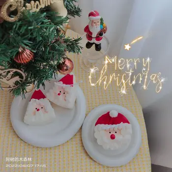 Christmas Candle Santa Claus Torto Položite Darilo Dišeče Sveče Dekoracijo Sveče Doma Dekoracijo Rojstni dan Sveča m