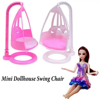 Mini Igra Hiša Igrače otroška Lutke Swing Stol Lutka Miniaturnega Pohištva Princesa Pribor Doll House Decoration